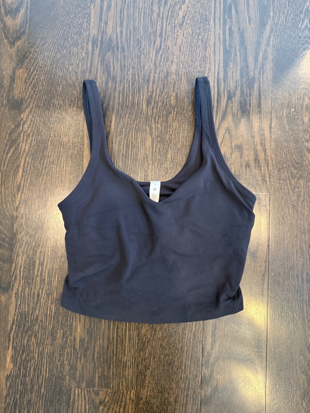 lululemon athletica Align tank Black Cropped Scoop Tank